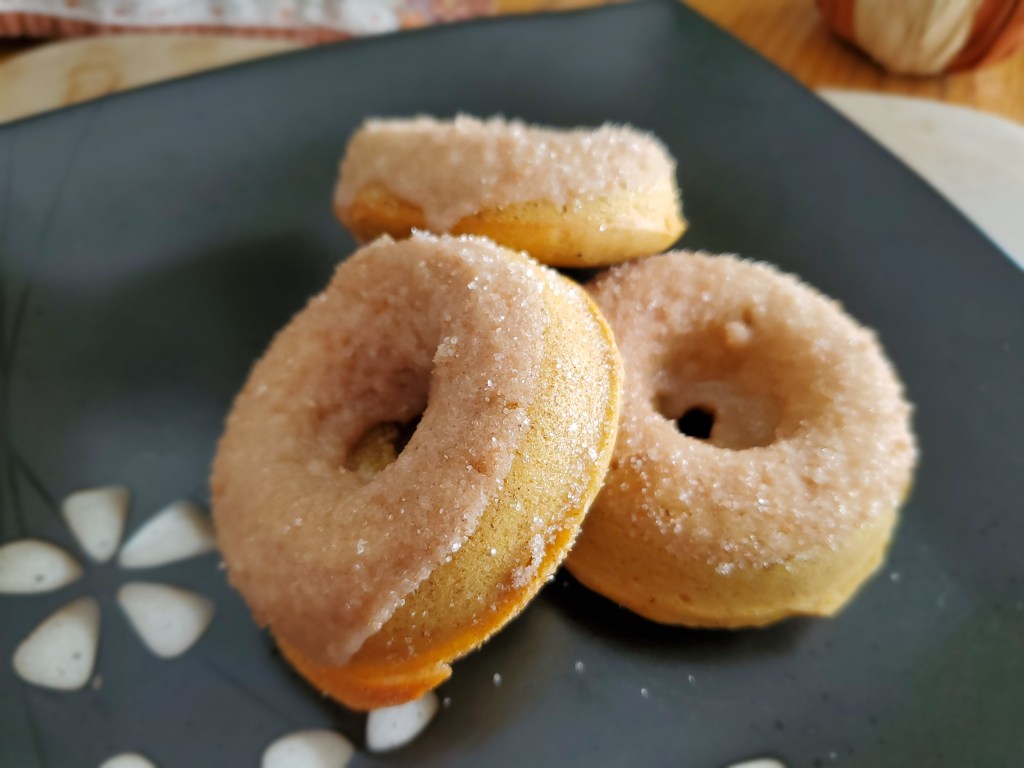 glazed pumpkin doughnut