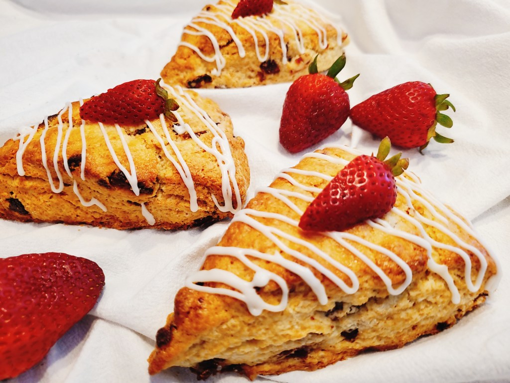 Strawberry Cream Scones